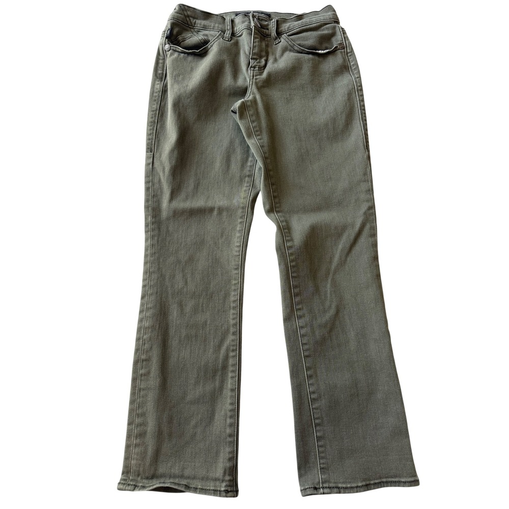 Rock & Republic Womens Bootcut Denim Jeans Size 4 Army Green Casual Comfort